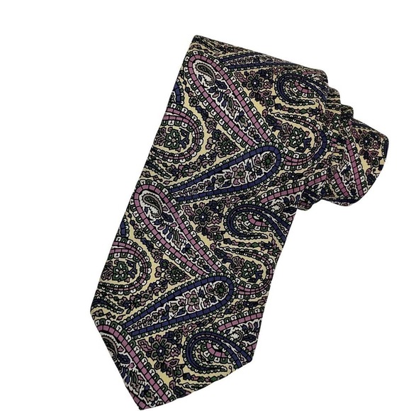 Burberry Other - Burberrys of London Men's Paisley Floral Silk Necktie